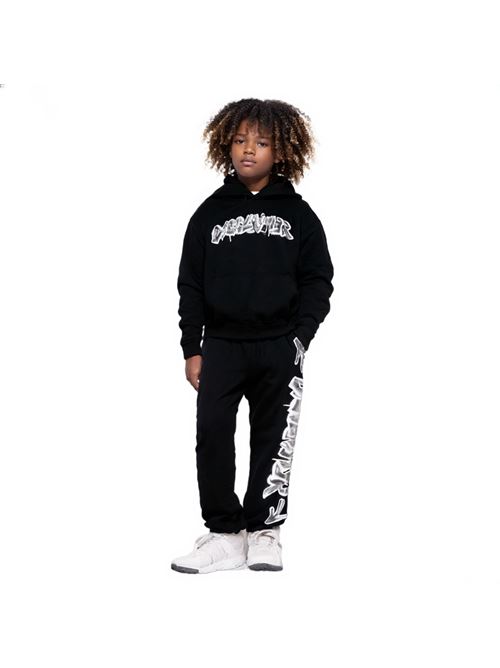 MAGLIA CAPPUCCIO DISCLAIMER | 25EDK58402/NERO BIANCO